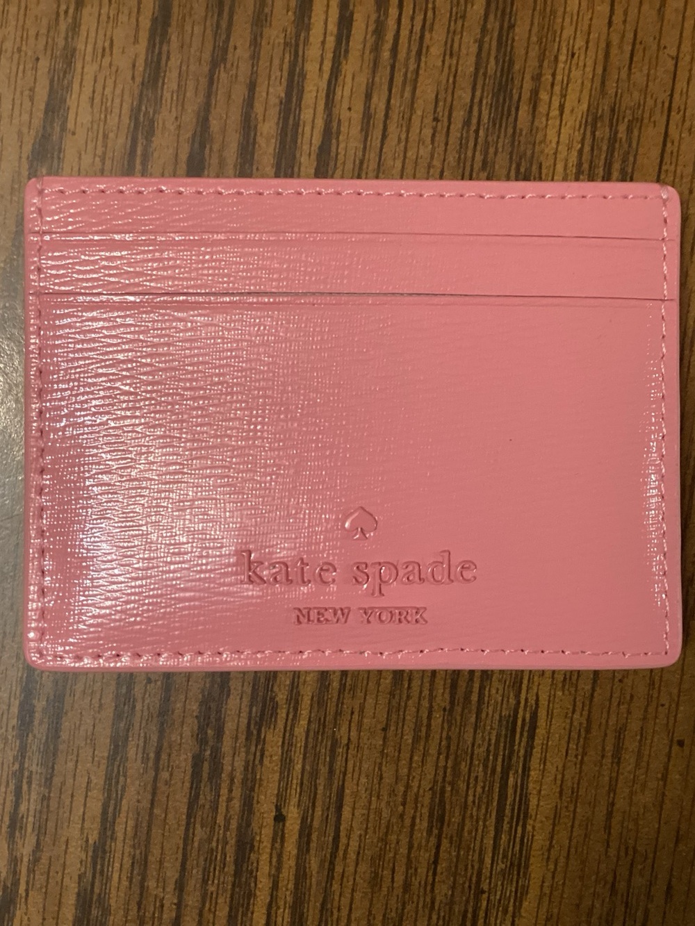 Kate Spade Floral Card Holder in Grapefruit Soda With Dust Bag, NWT - Picture 2 of 6